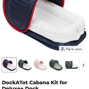 DockATot Cabana Kit for Deluxe+ Dock - Navy and Red